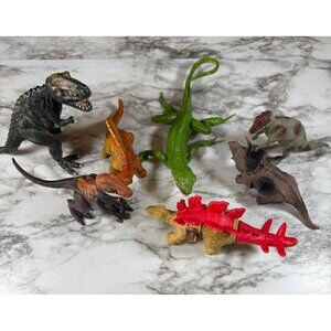 Set Of 11 Dinosaur Action Figures - Various Shapes & Colors